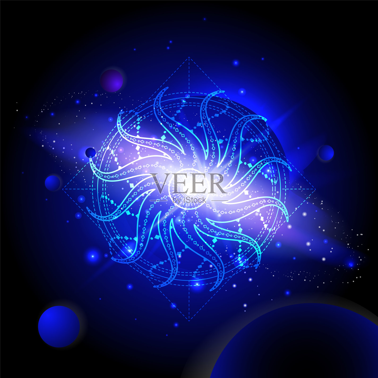 神圣的神秘的象征插画图片素材