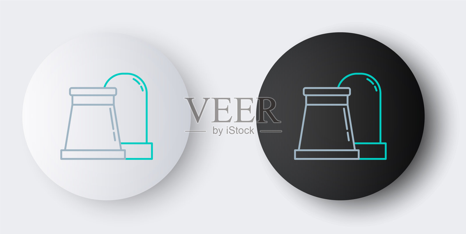 线路油气工业厂房标志图标素材