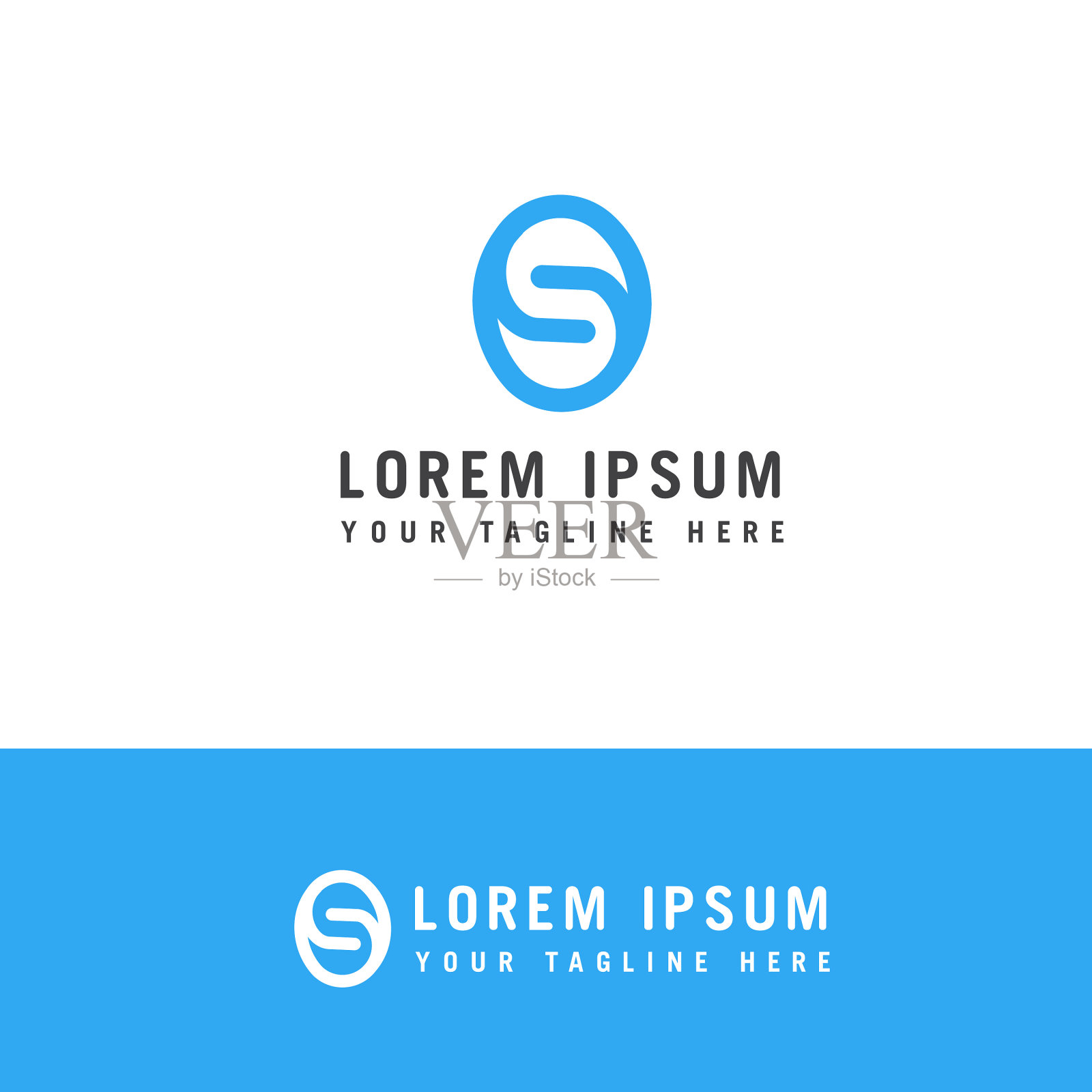 现代创意字母的标志创意插画图片素材