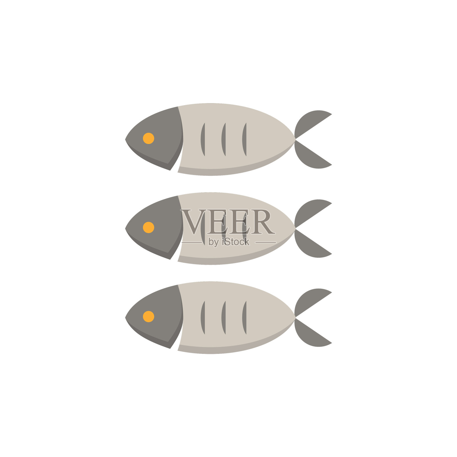 鱼图标来自海产品的简单元素插画图片素材