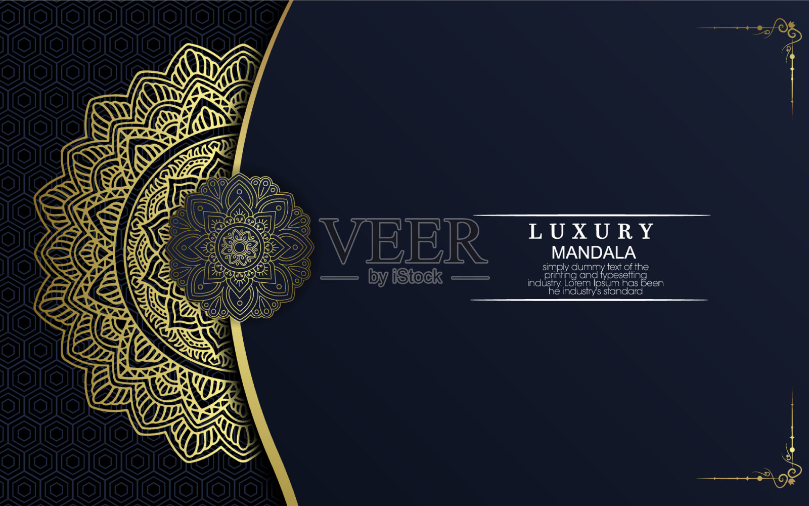 曼陀罗带有花卉装饰图案的曼陀罗插画图片素材