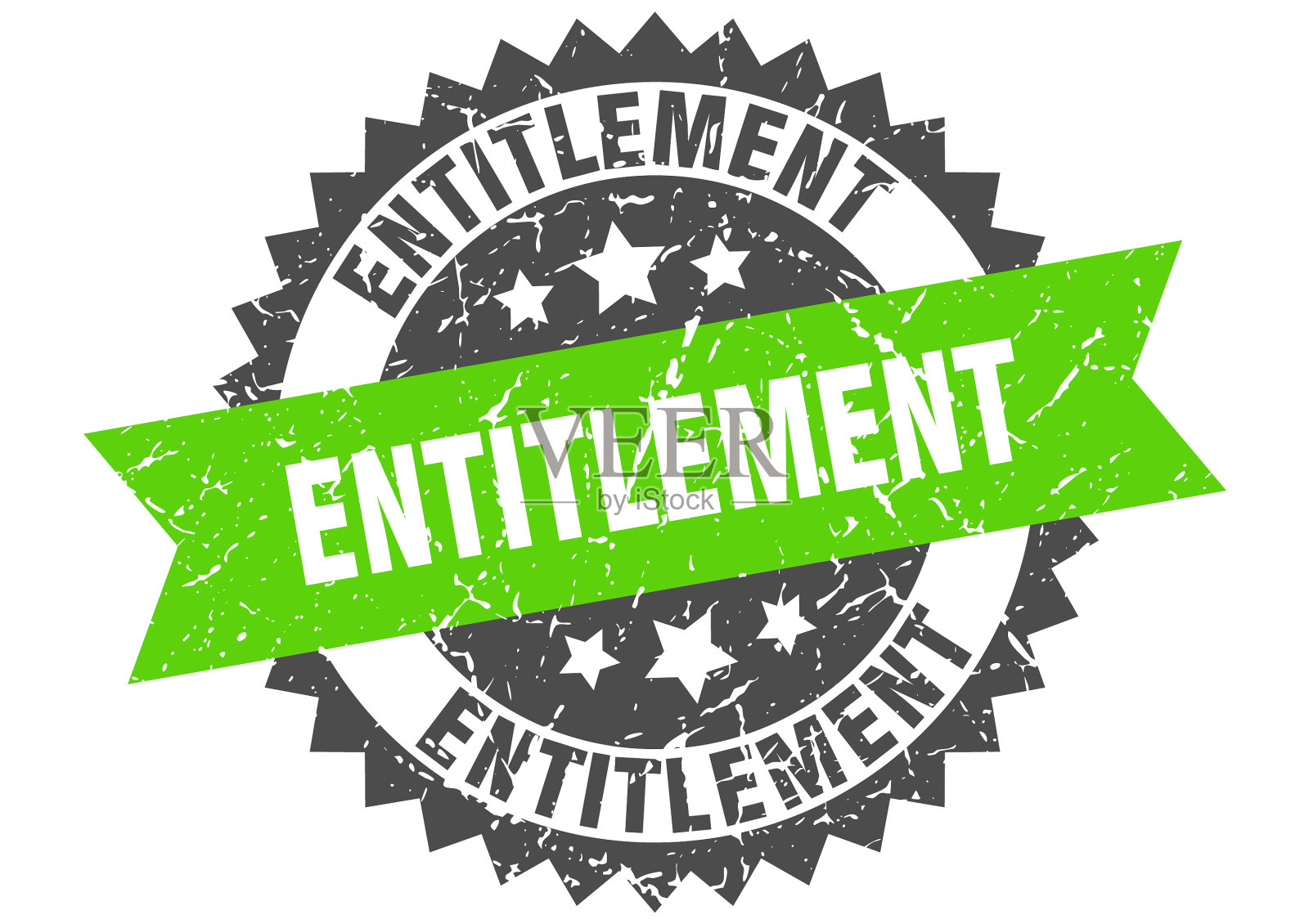 授权邮票垃圾圆形标志带丝带设计元素图片