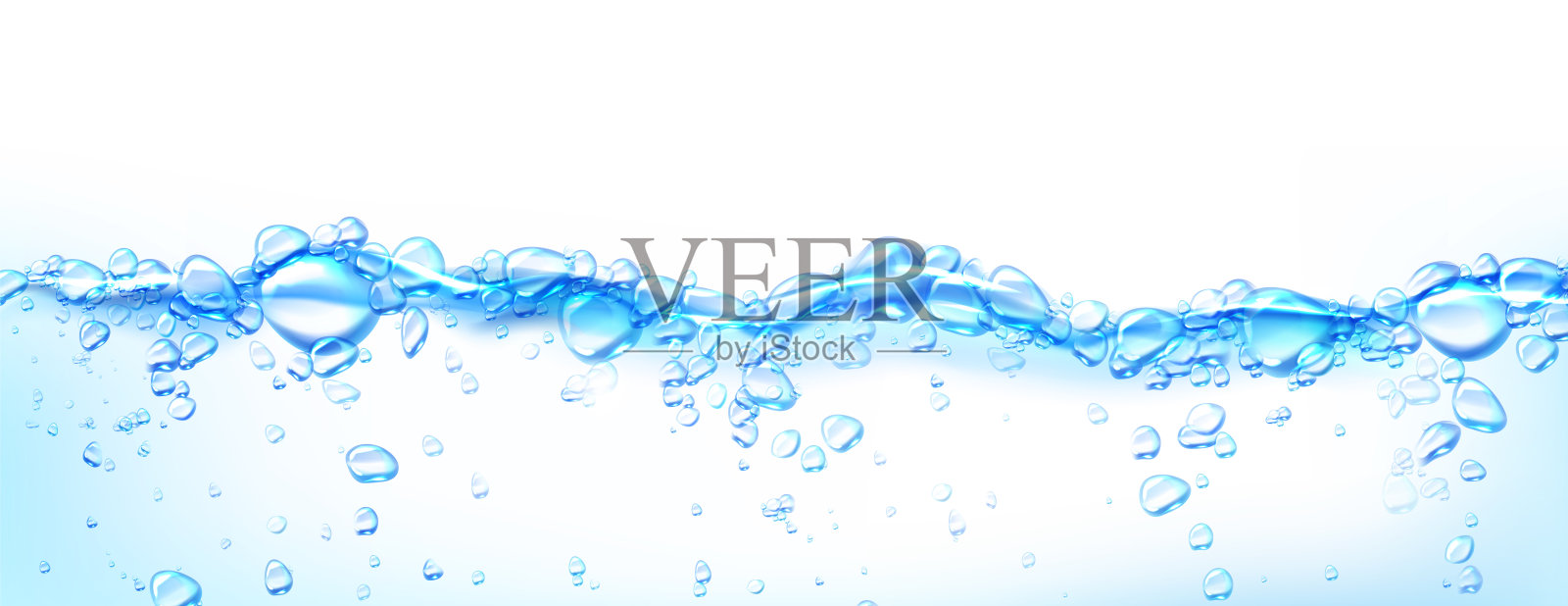 沸水用气泡抽象背景插画图片素材