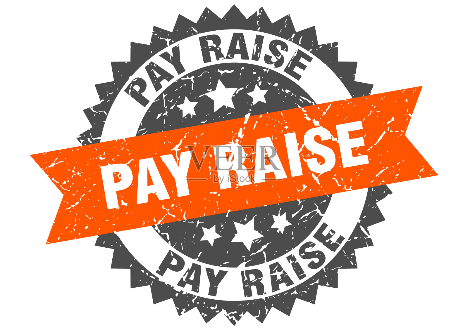 加薪邮票垃圾圆形缎带标志插画图片素材