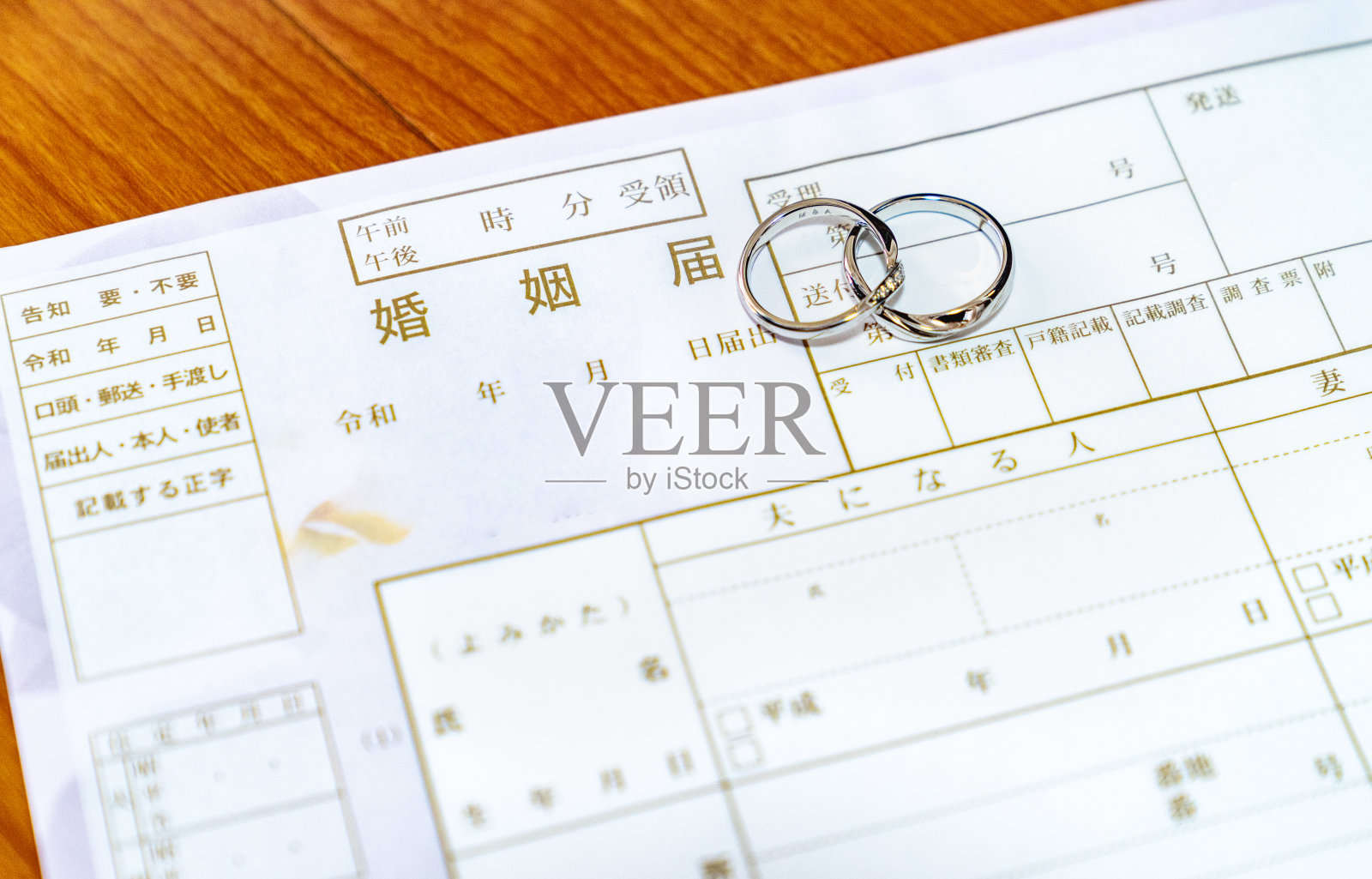 结婚登记照片，新婚夫妇合影照片摄影图片