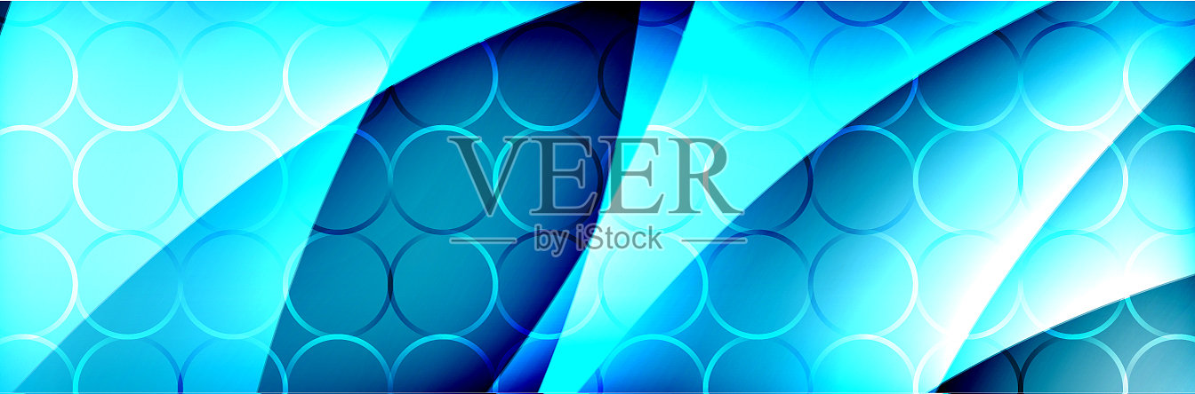 流体梯度霓虹彩色波抽象插画图片素材