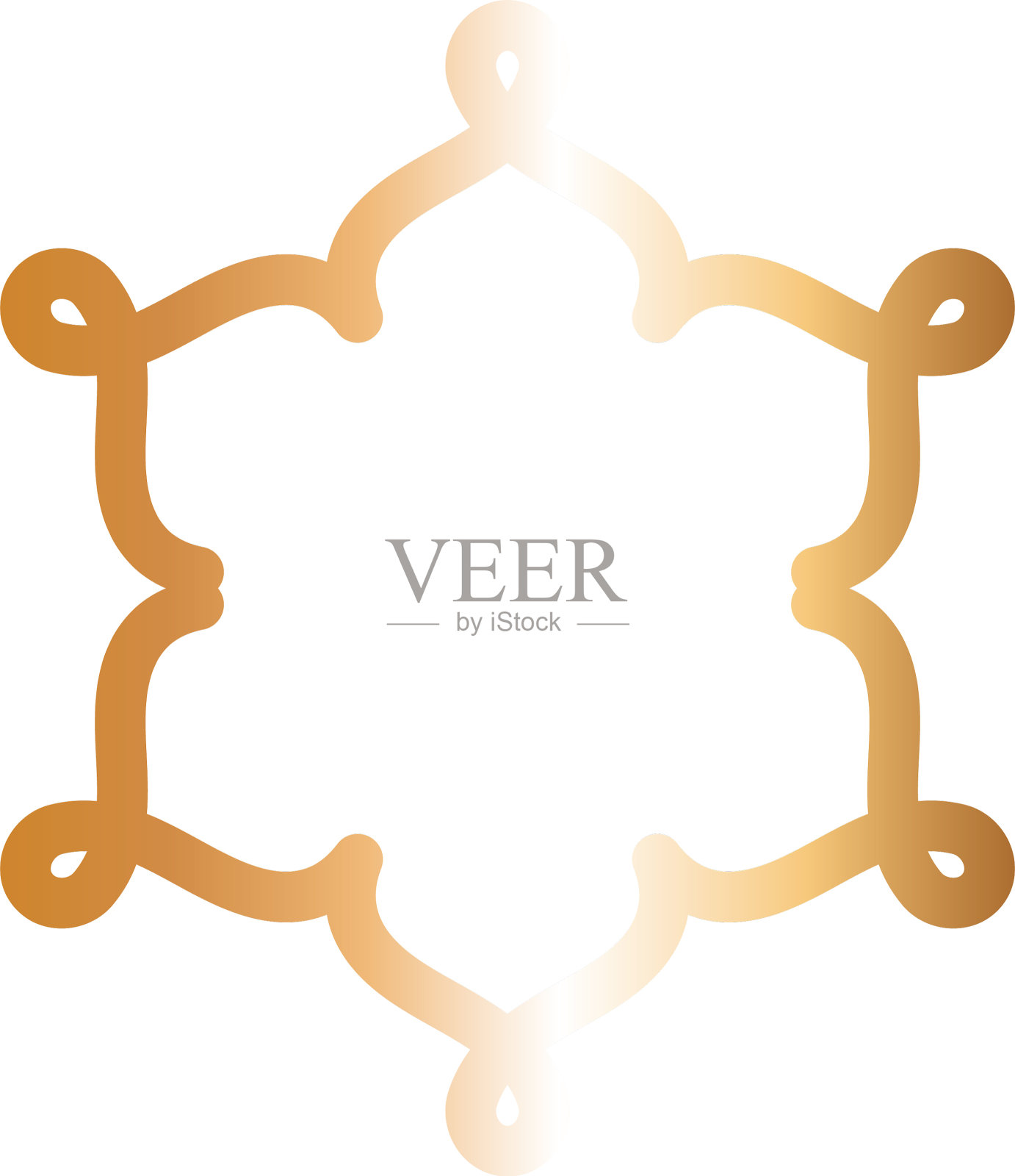 装饰在花形黄金设计插画图片素材