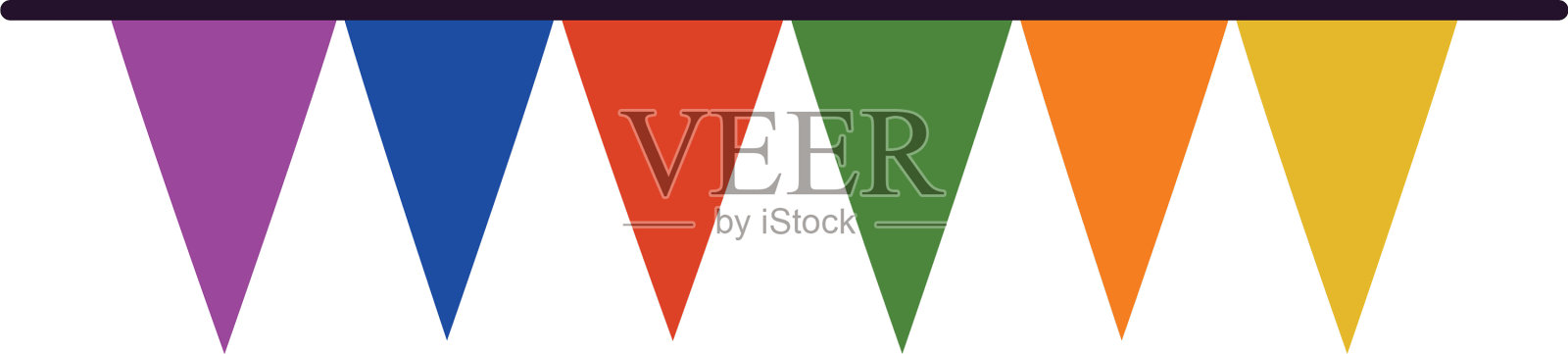 旗帜旗帜扁平化风格图标设计插画图片素材