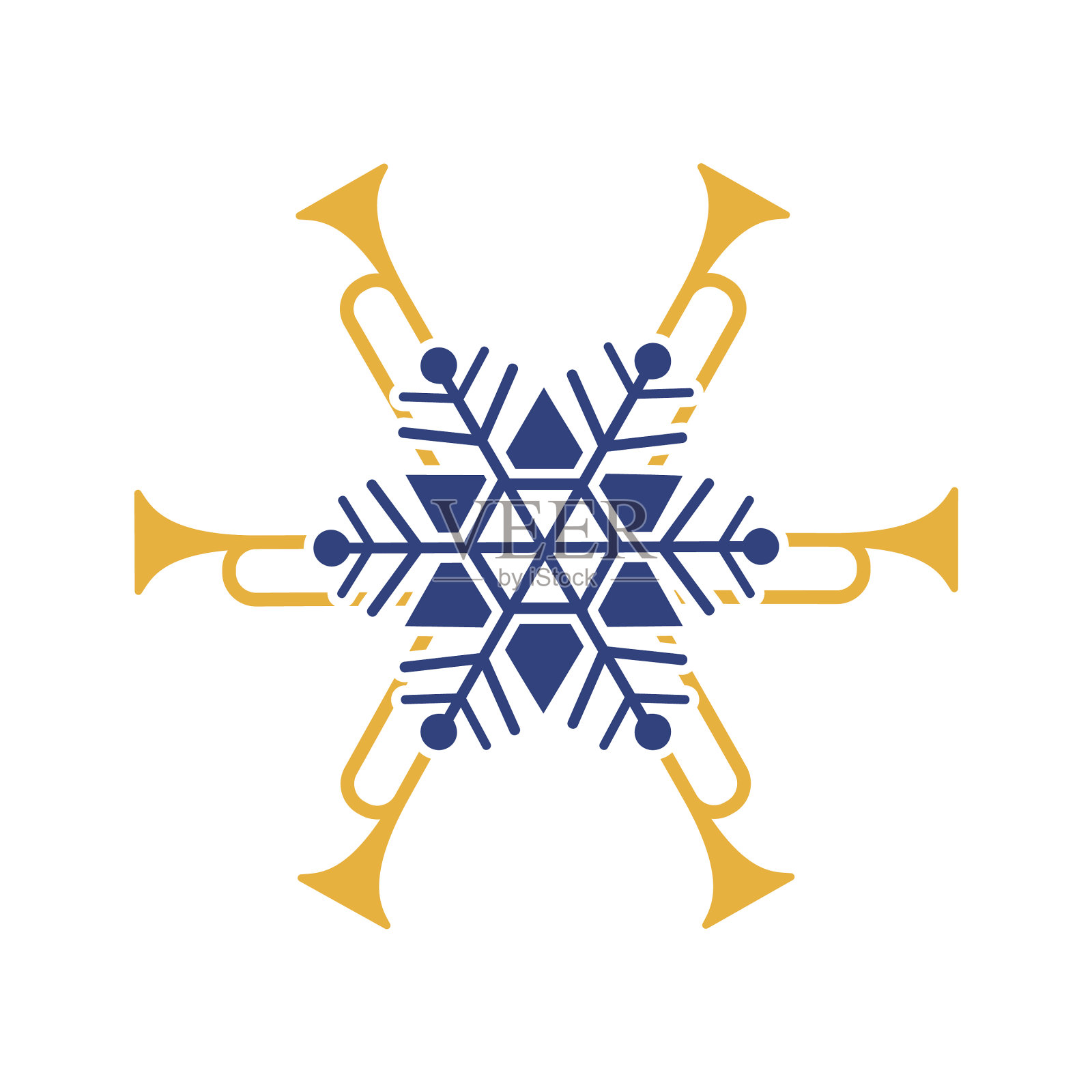 圣诞爵士节手绘平色设计元素图片