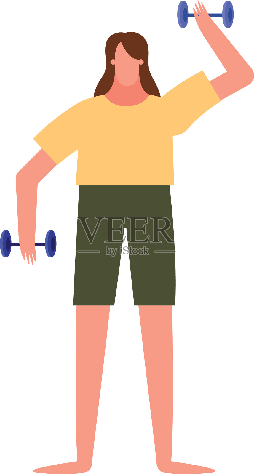女性举重设计设计元素图片