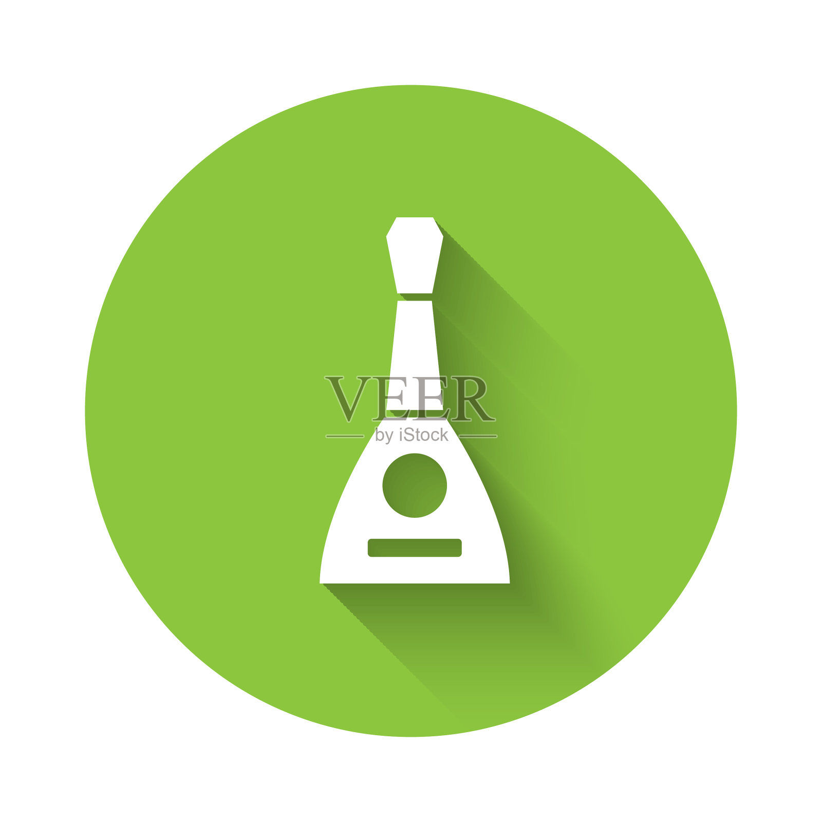 白色乐器三弦琴孤立的图标图标素材