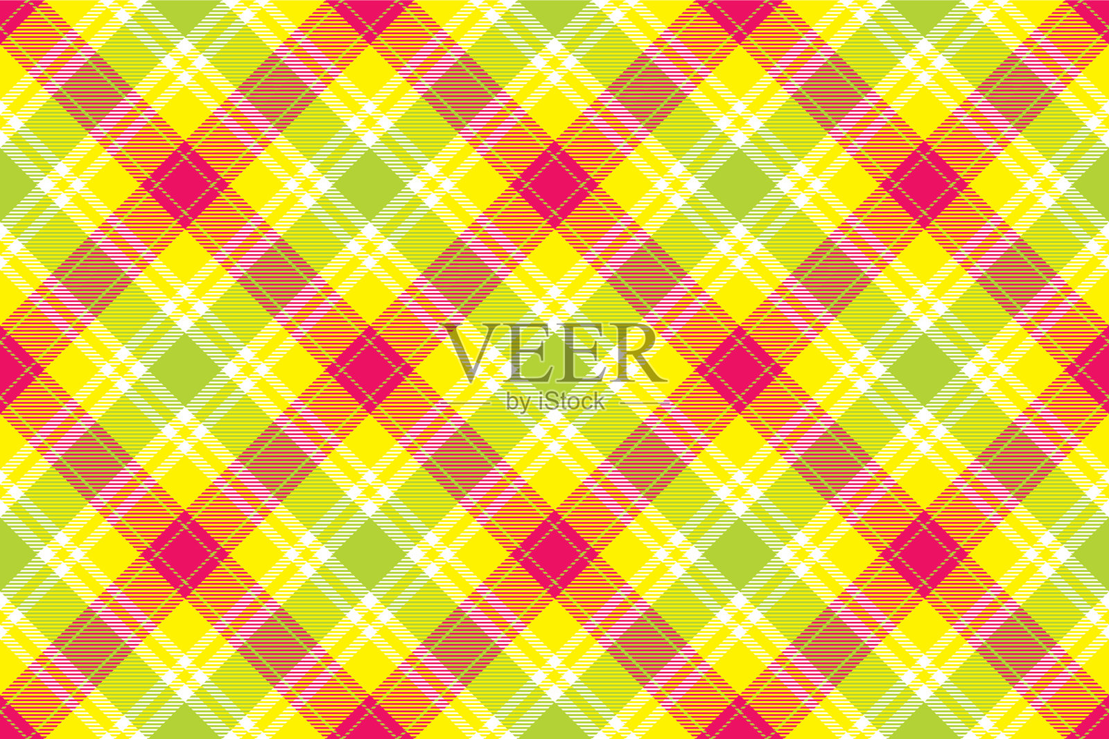 格子图案无缝格子织物纹理插画图片素材