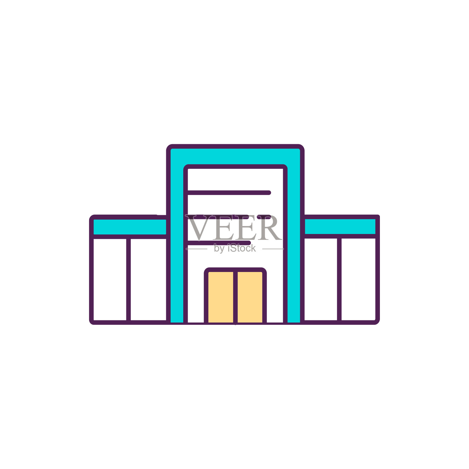 接种中心RGB颜色图标插画图片素材