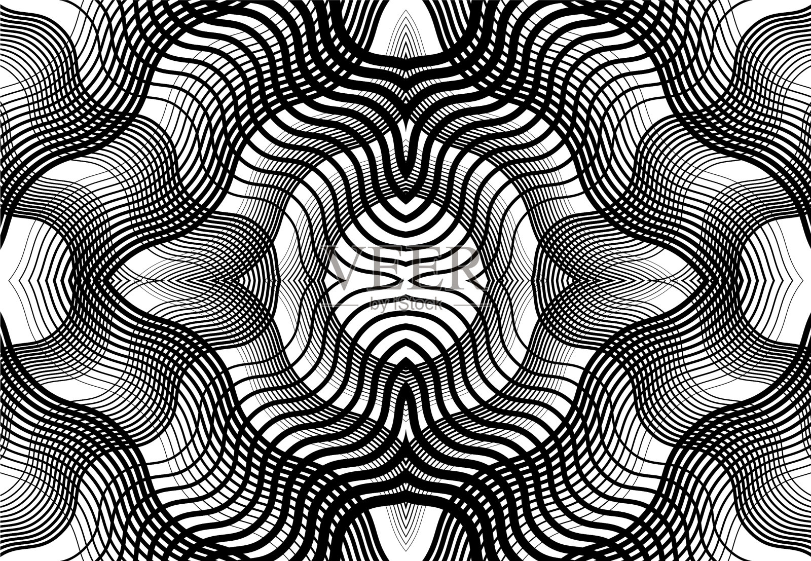 可重复和平铺网格网格之字形插画图片素材