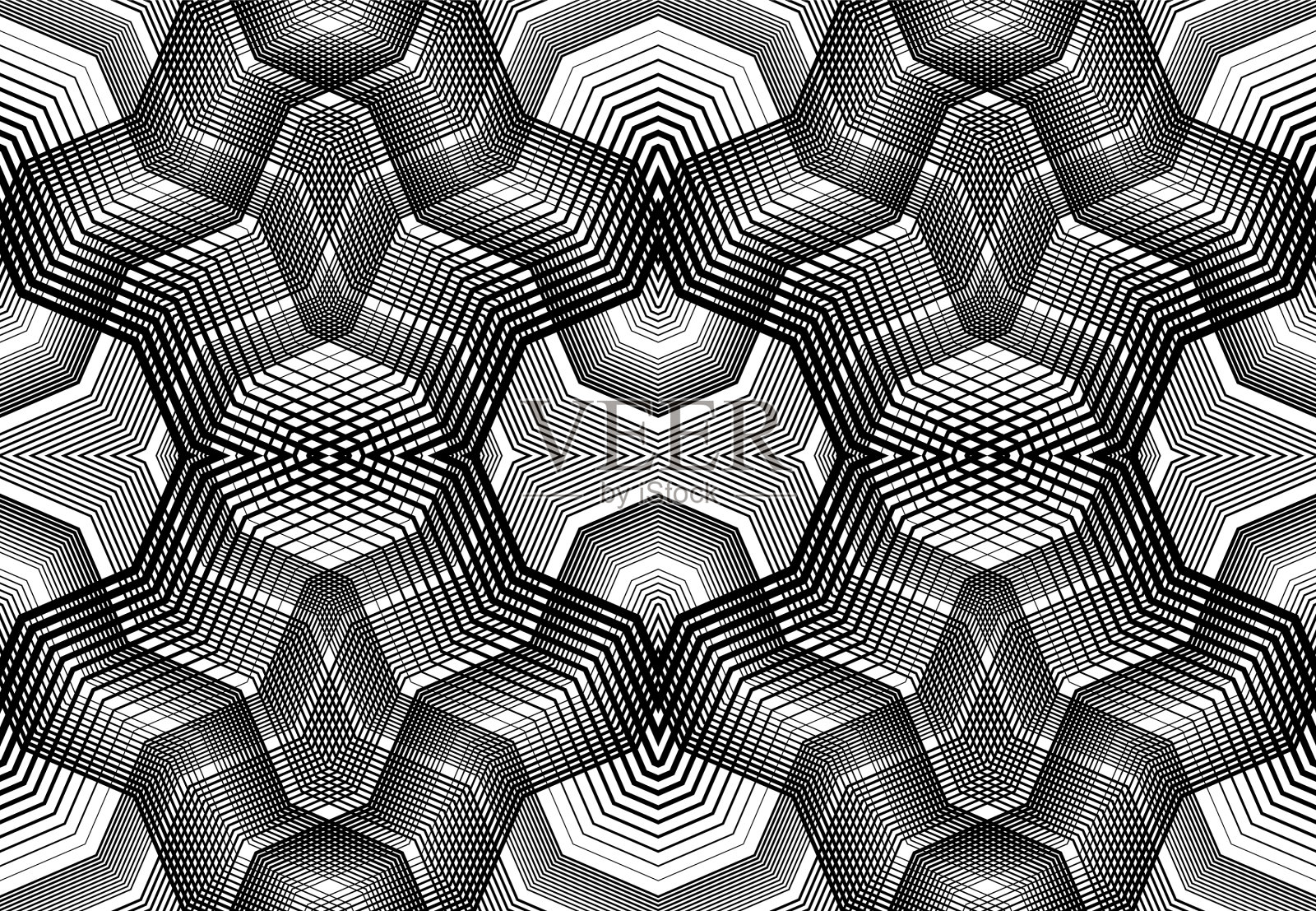 可重复和平铺网格网格之字形插画图片素材