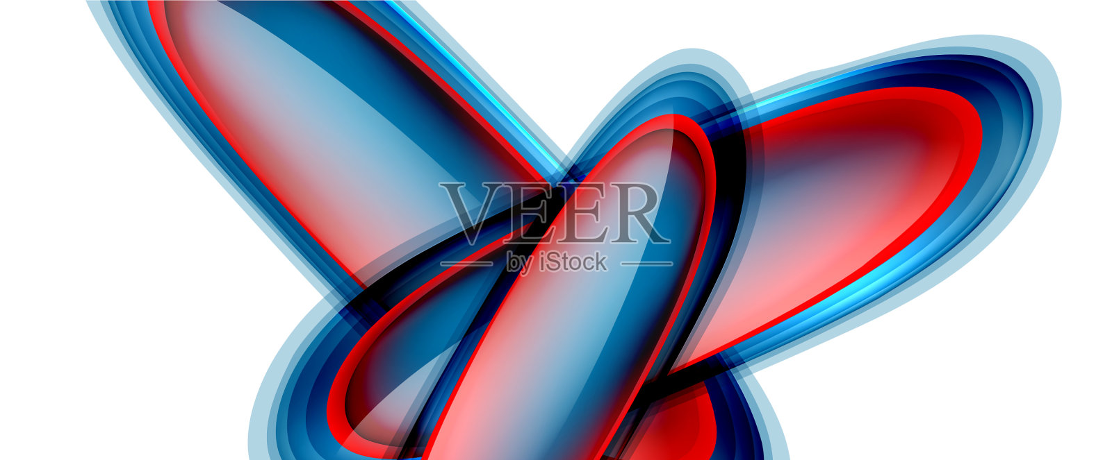 圆圈和气泡抽象背景流体插画图片素材