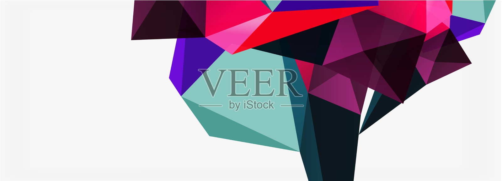 3d马赛克抽象背景低聚形状插画图片素材