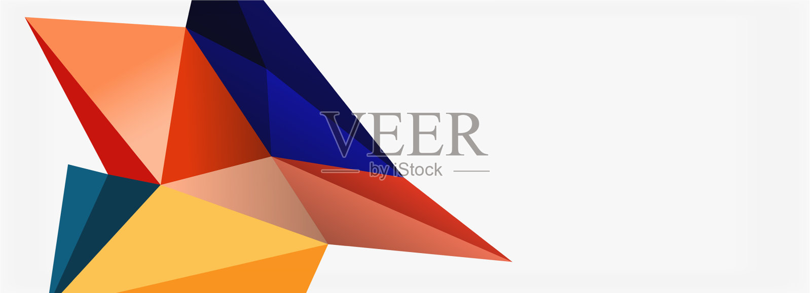 3d马赛克抽象背景低聚形状插画图片素材