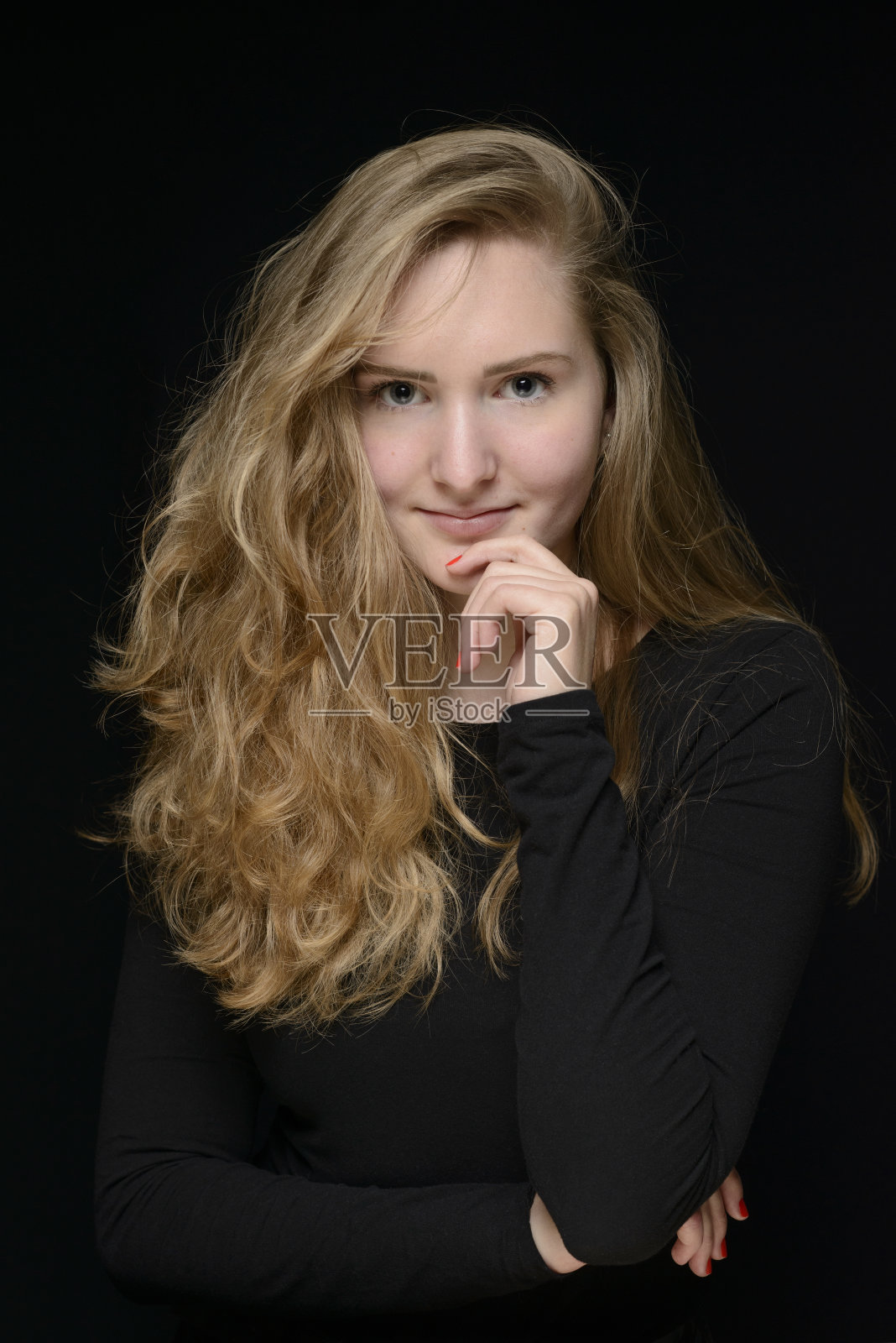 一个少女的肖像照片摄影图片