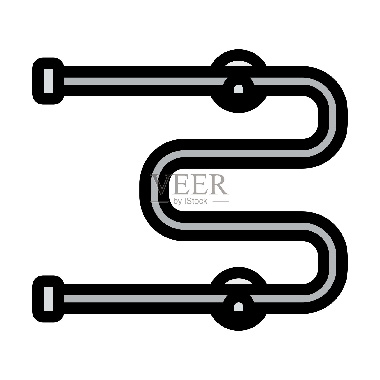 毛巾干燥器图标插画图片素材