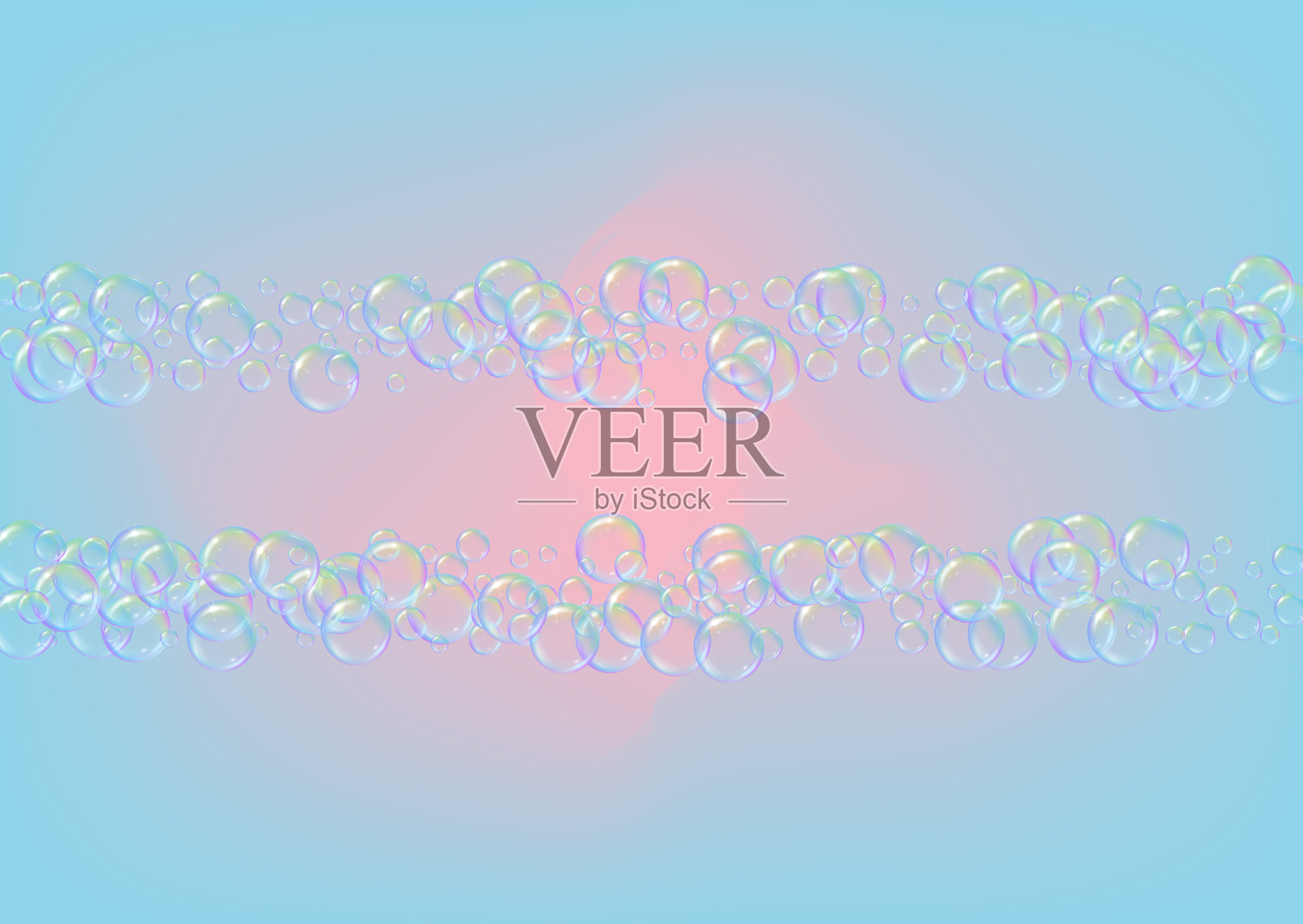 泡沫派对背景与洗发水和肥皂泡沫泡沫。插画图片素材