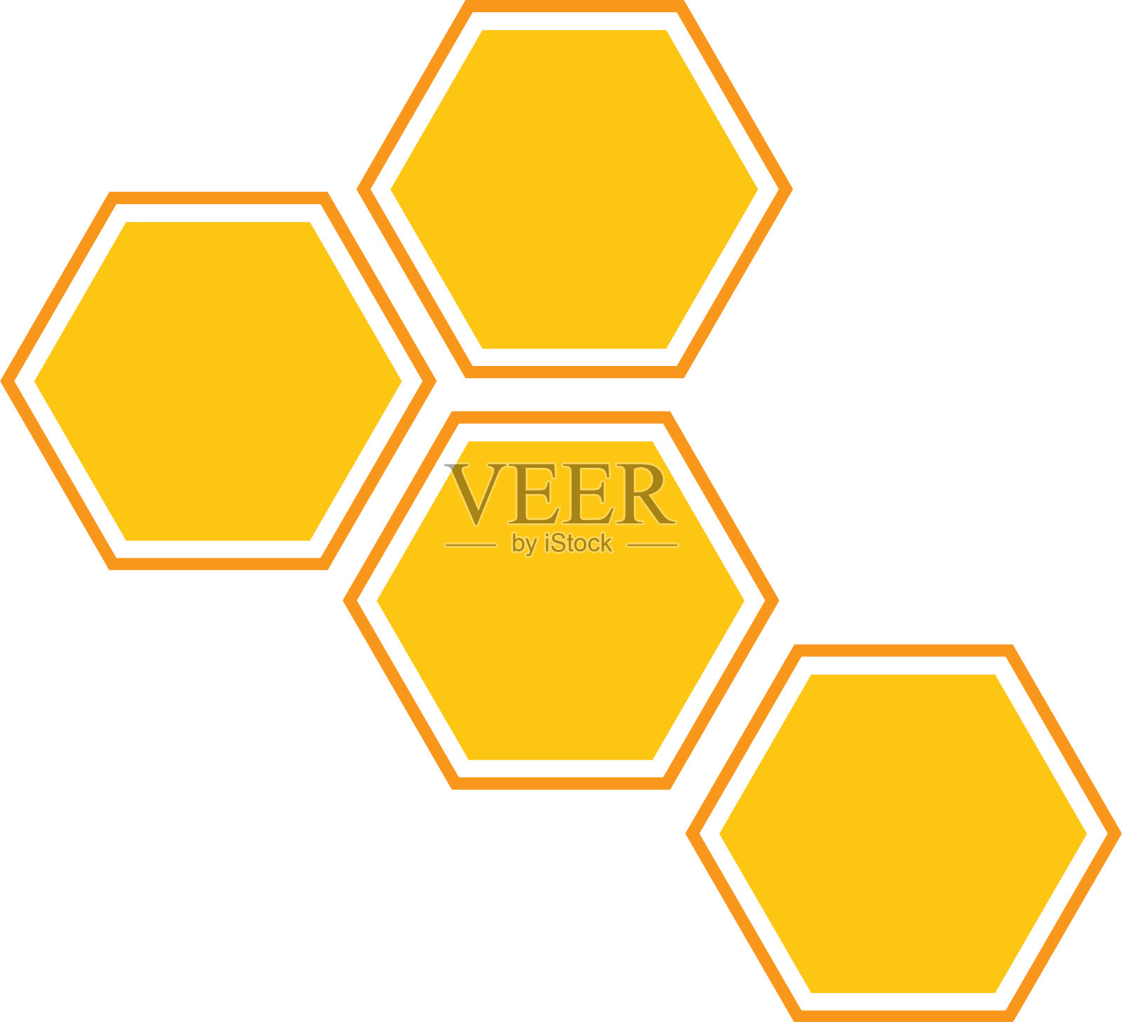 蜂窝插画图片素材