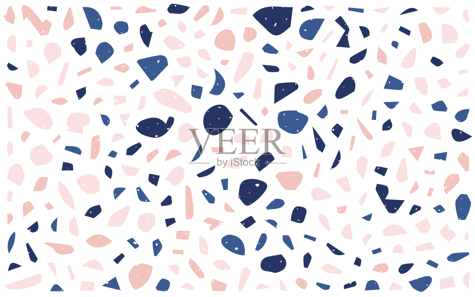 水磨石无缝模式。花岗岩碎片。抽象的背景。石头和岩石纹理。大理石纺织，瓷砖设计。向量。插画图片素材