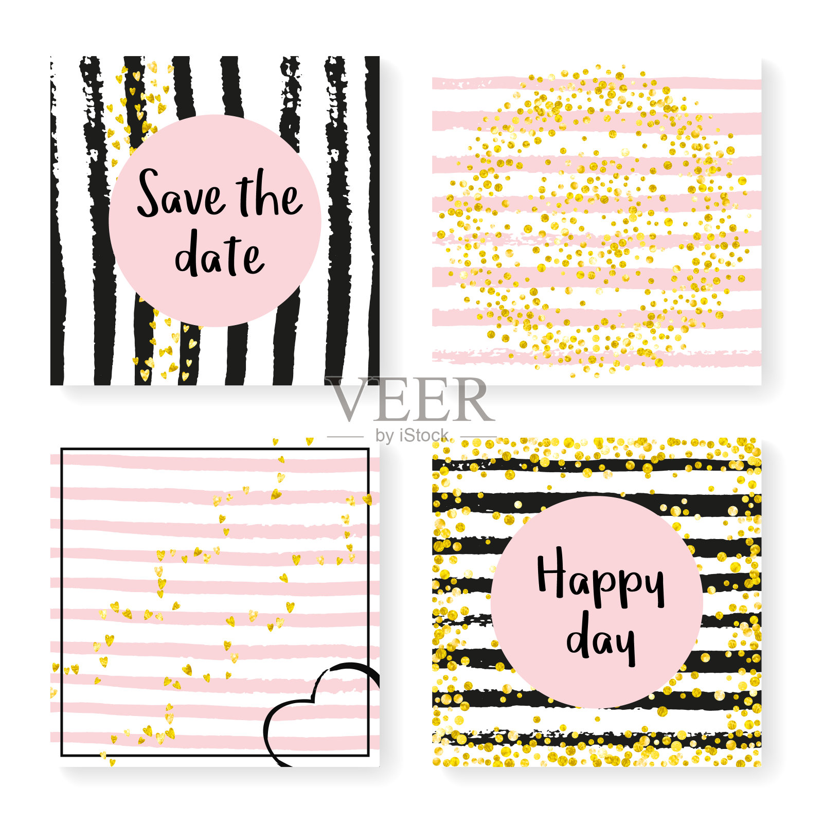 Polka Dot Shimmer. 14二月杂志集。插画图片素材