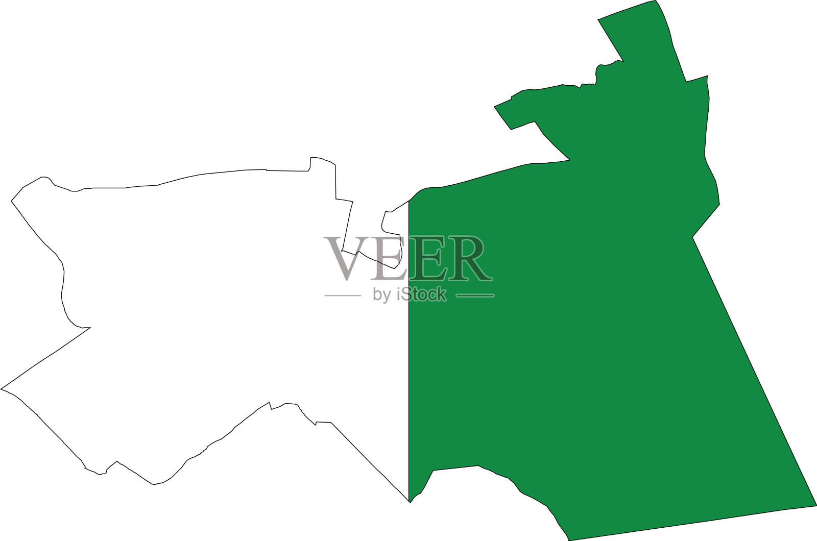 比利时布鲁塞尔沃卢威-圣皮埃尔(圣彼得-沃卢威)市国旗地图插画图片素材