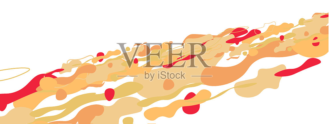 时尚的液体风格塑造抽象设计插画图片素材