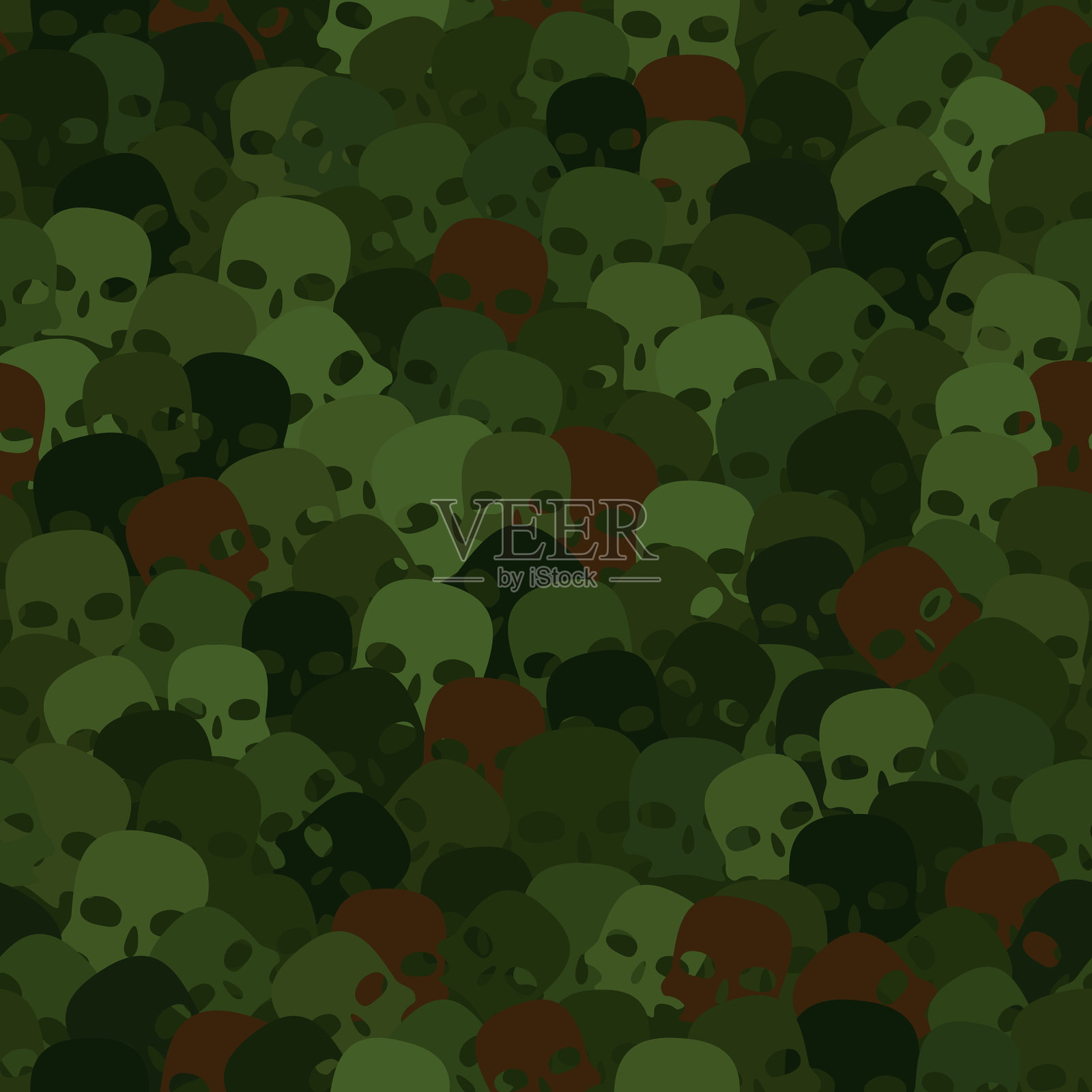 军事背景绿色双桨伪装插画图片素材