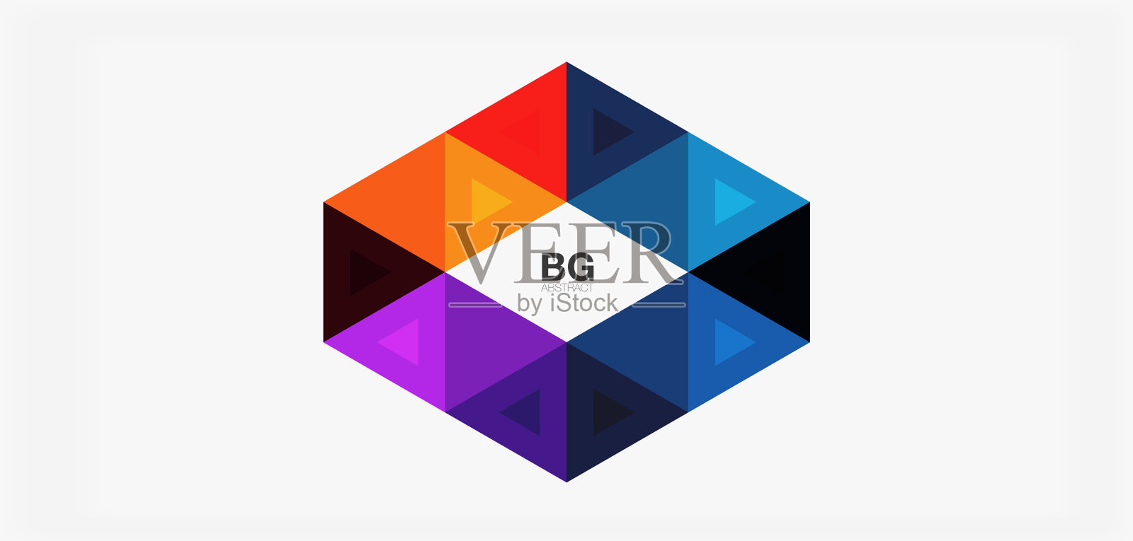 镶嵌三角形图案为抽象背景插画图片素材