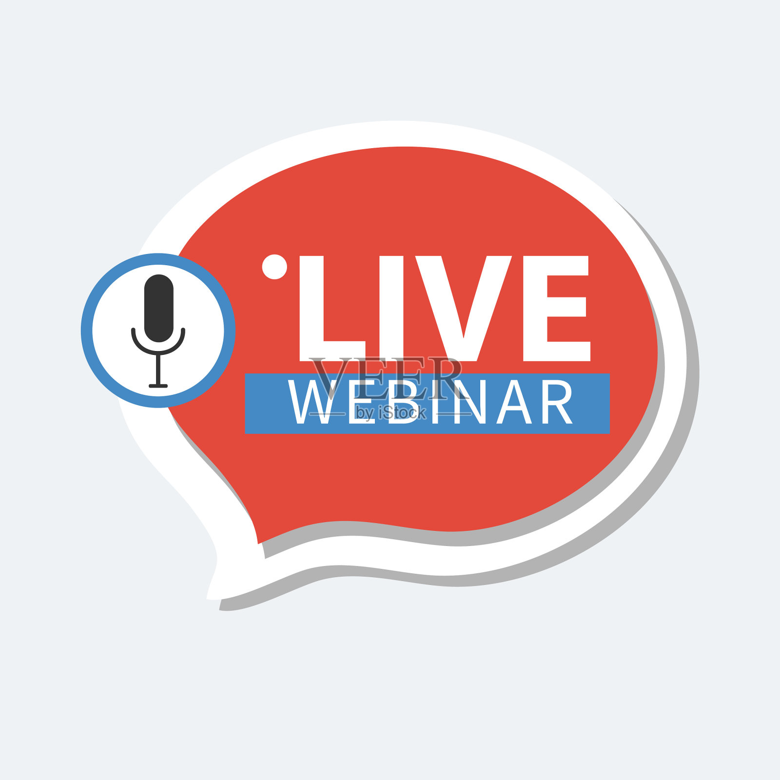 现场研讨会按钮插画图片素材