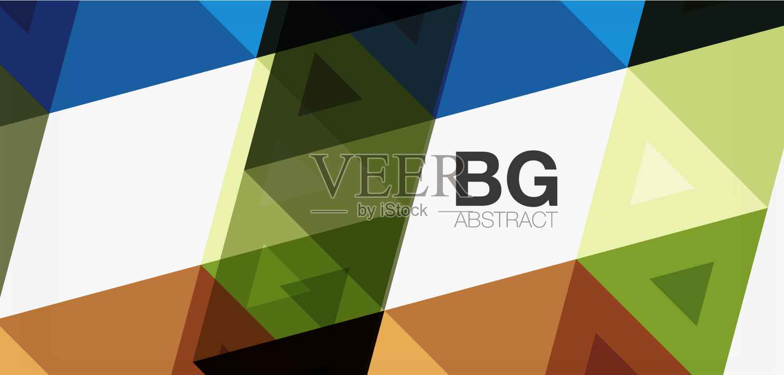 镶嵌三角形图案为抽象背景插画图片素材