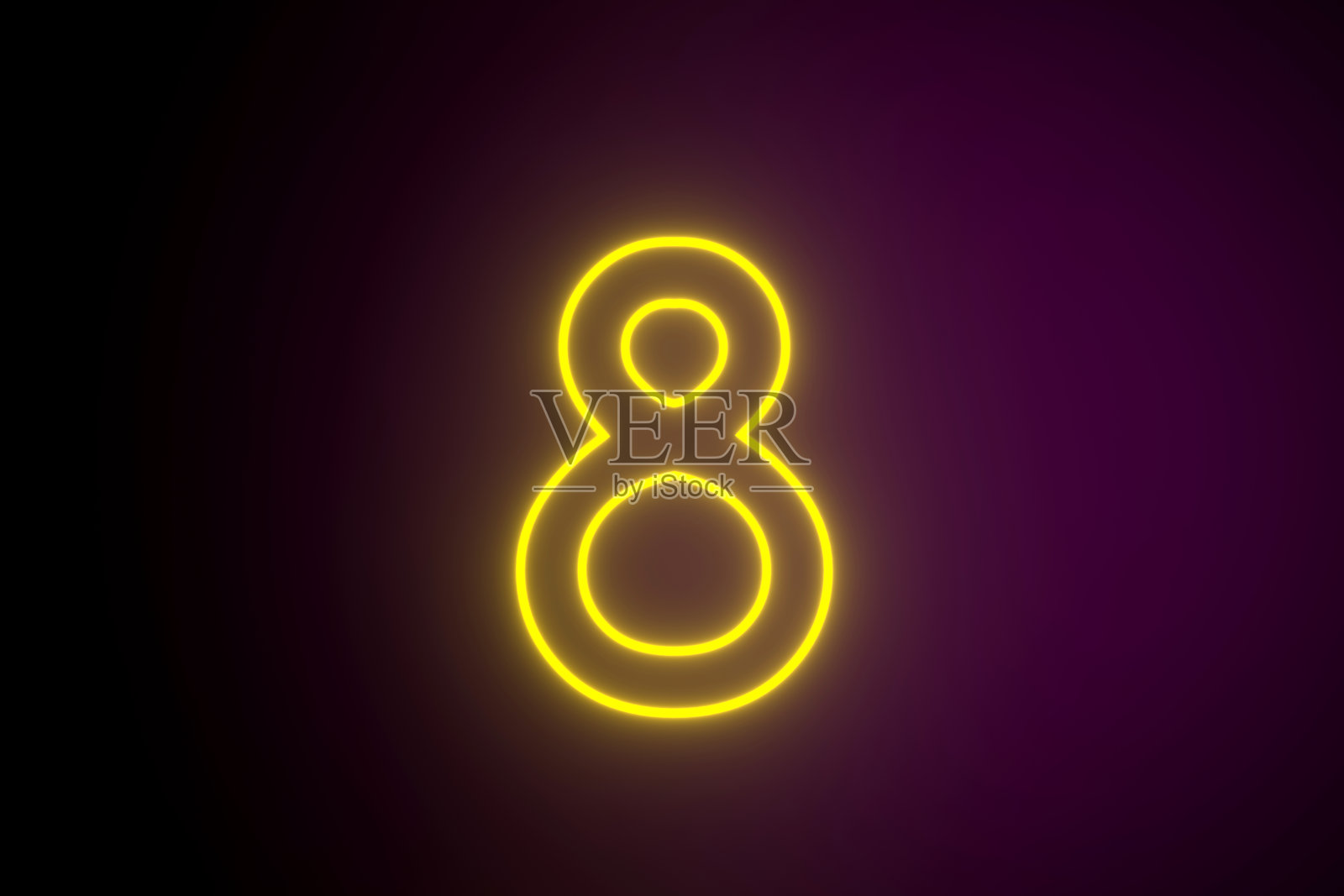 霓虹灯8号照片摄影图片