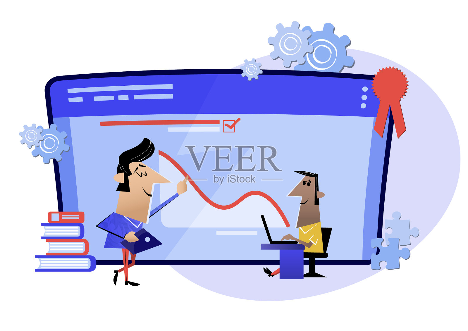 教育网络研讨会网络课程设计元素图片