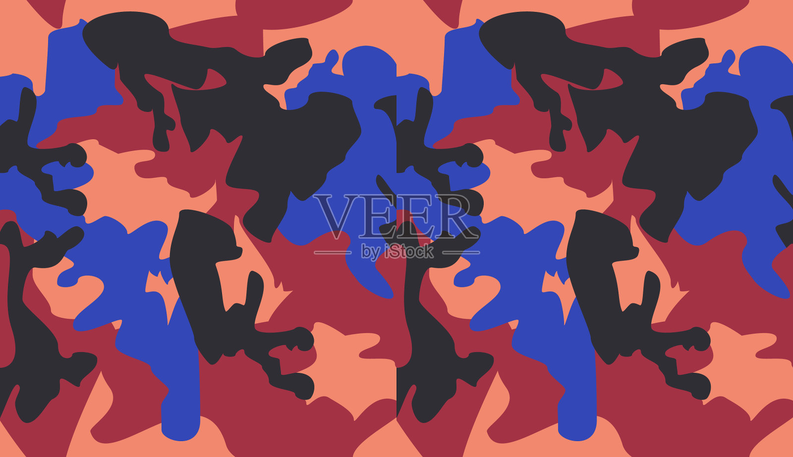 无缝伪装图案背景经典插画图片素材