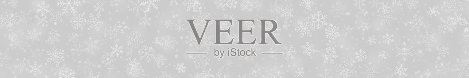 圣诞节横幅雪花插画图片素材