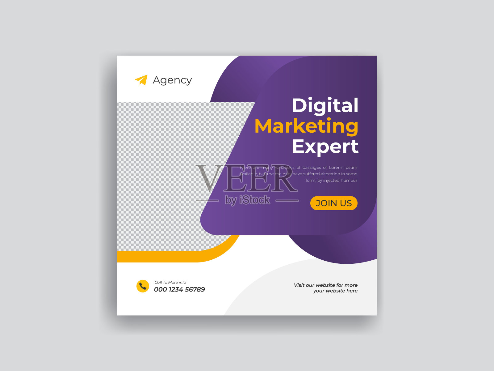 社交媒体模板设计社交媒体房地产社交媒体帖子设计模板素材