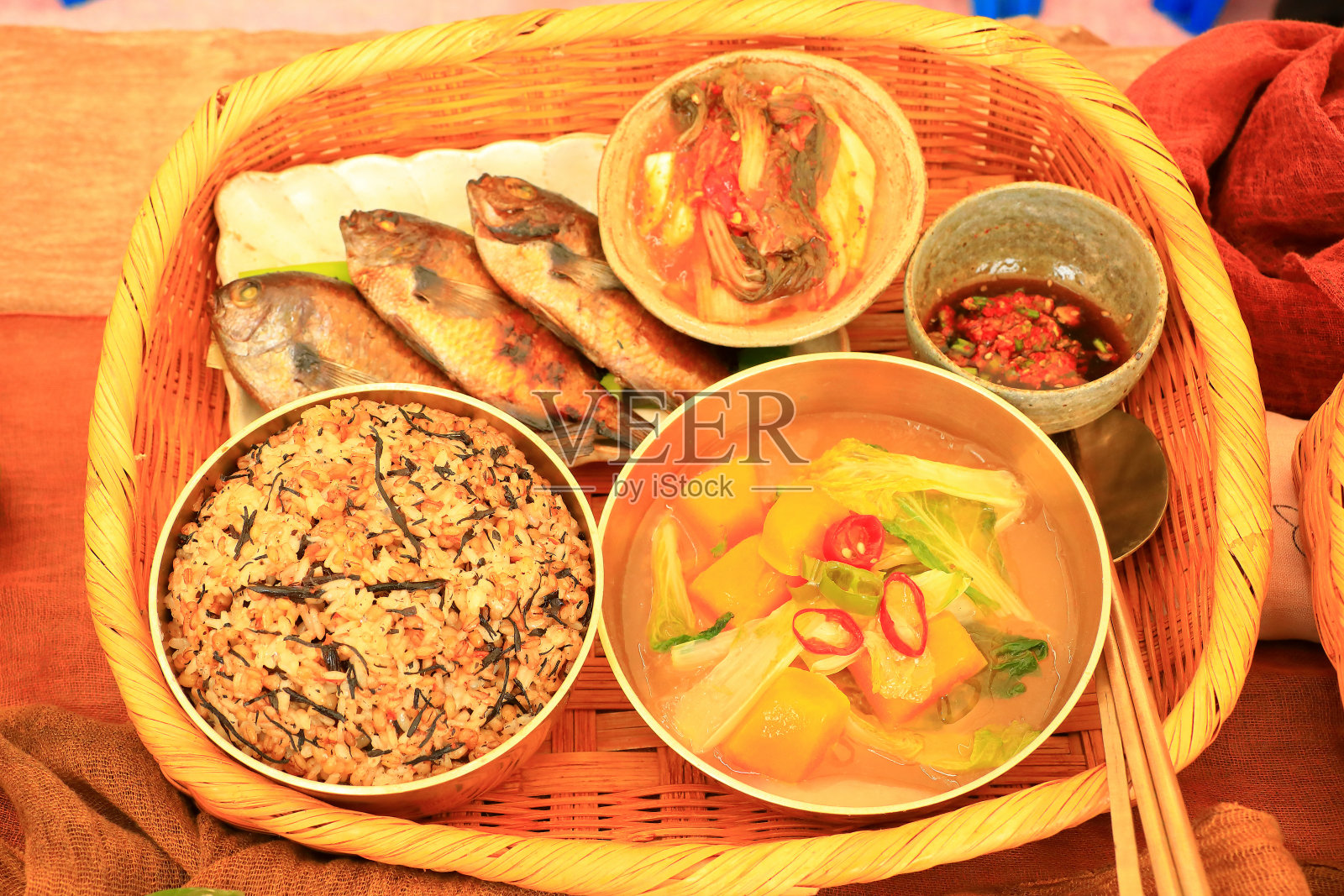 韩国食品，韩国食品，韩国食品，传统食品，济州岛食品，照片摄影图片