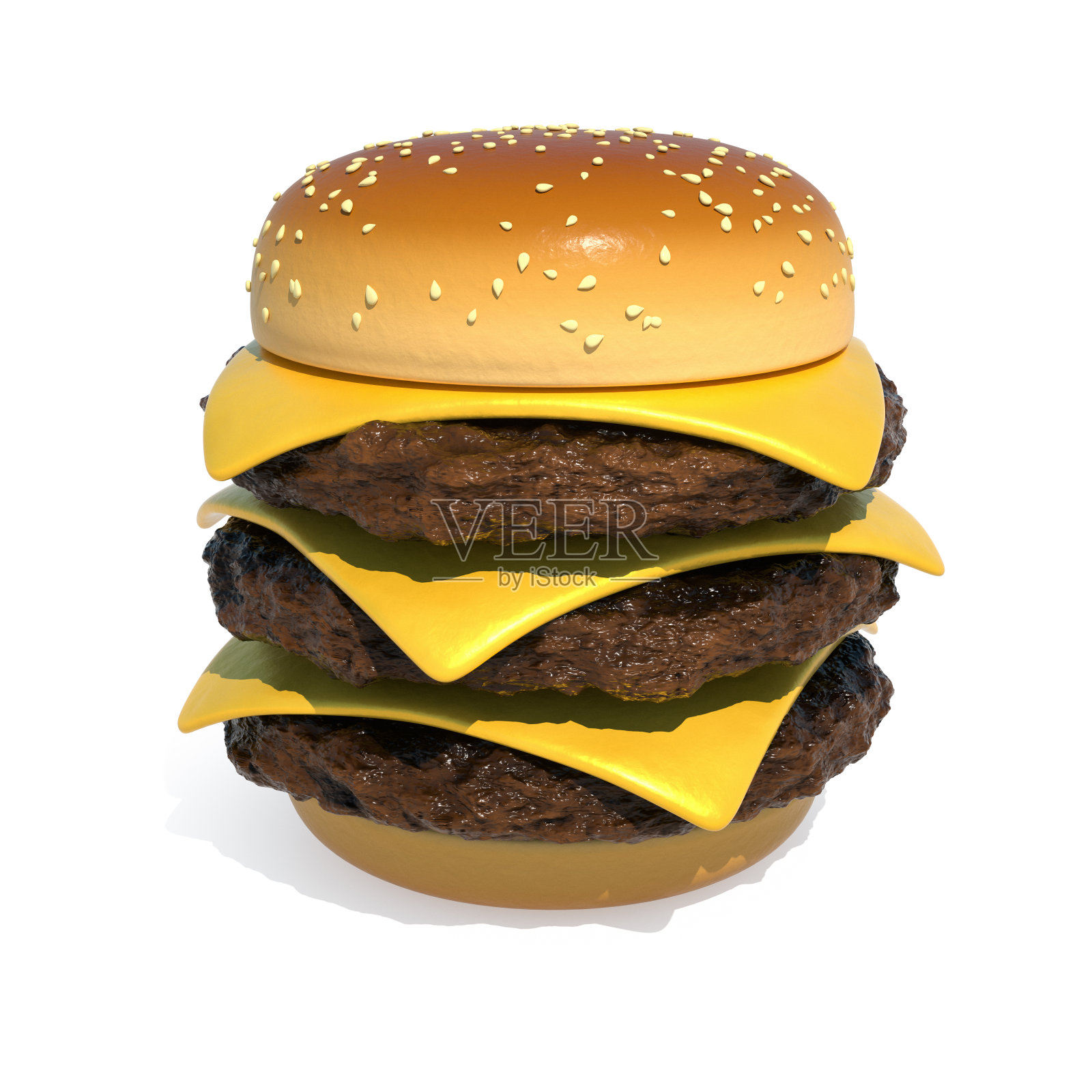三芝士汉堡照片摄影图片