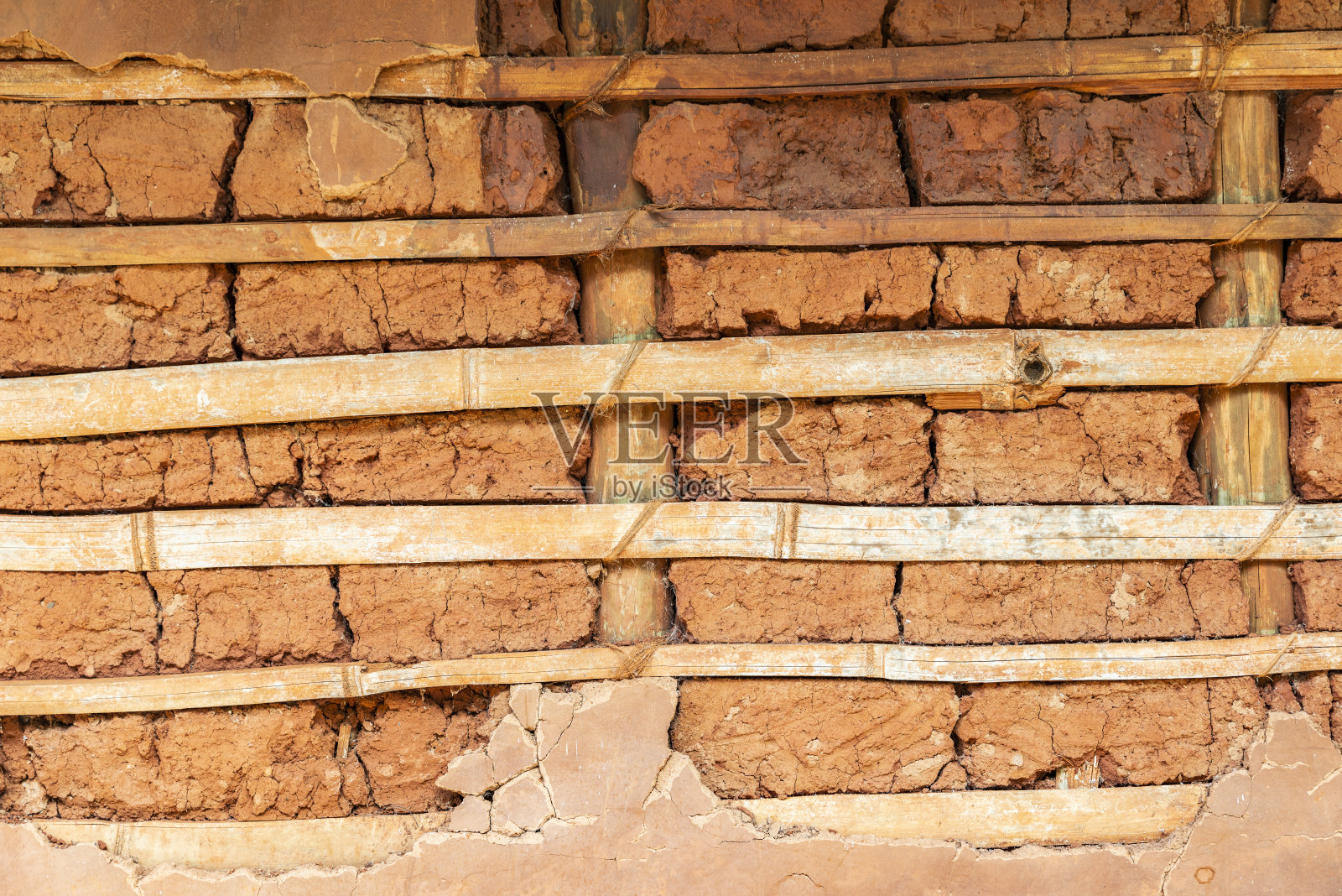 篱笆墙和涂抹建筑方法照片摄影图片