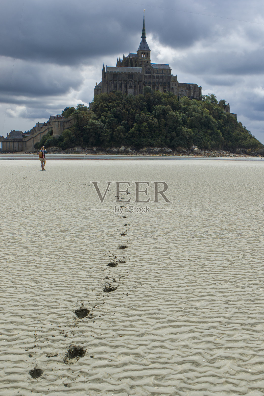 诺曼底著名的修道院照片摄影图片