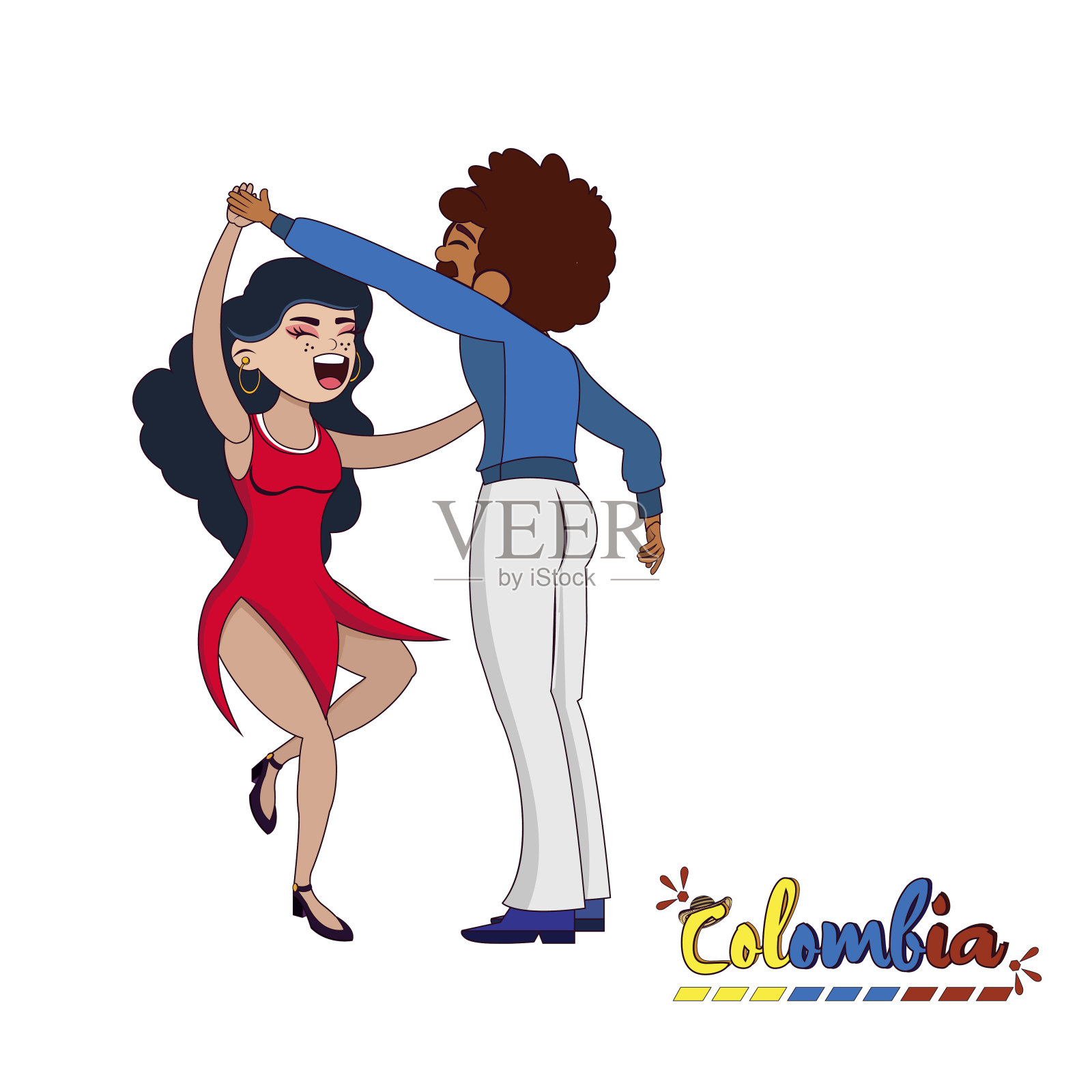 两跳萨尔萨舞设计元素图片