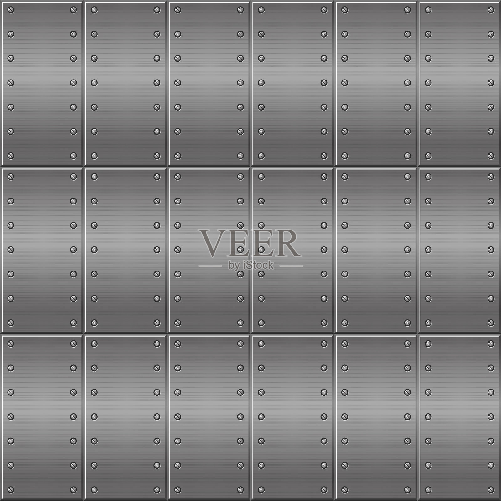 无缝金属背景，金属板设计。插画图片素材