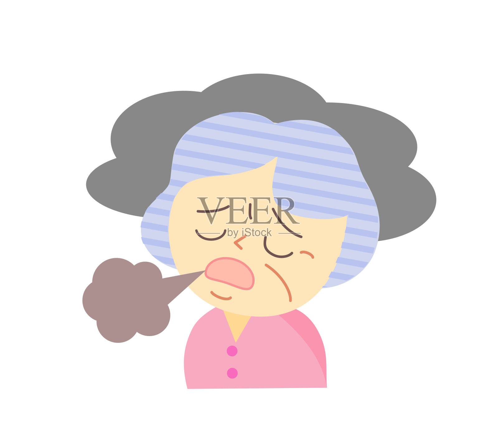 老年妇女绝经的说明设计元素图片