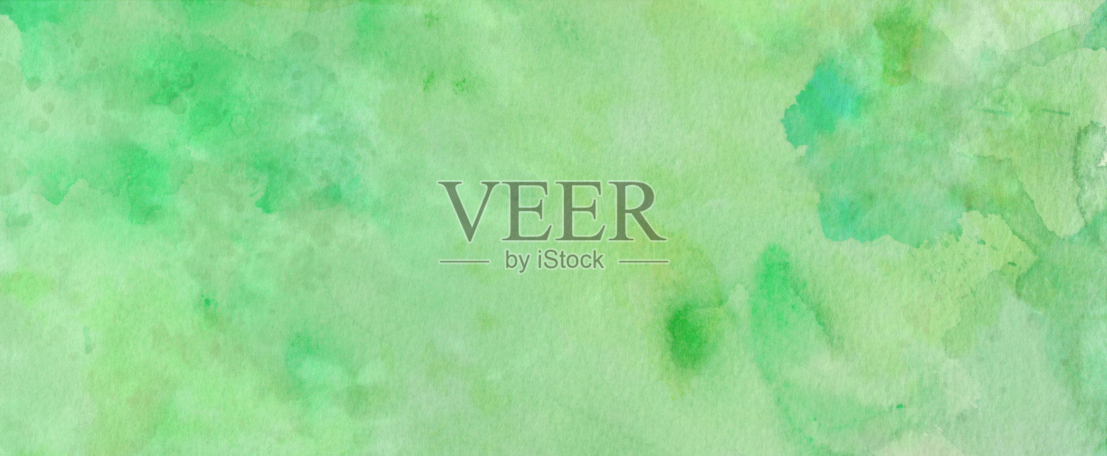 绿色和蓝色水彩背景纹理和斑点照片摄影图片