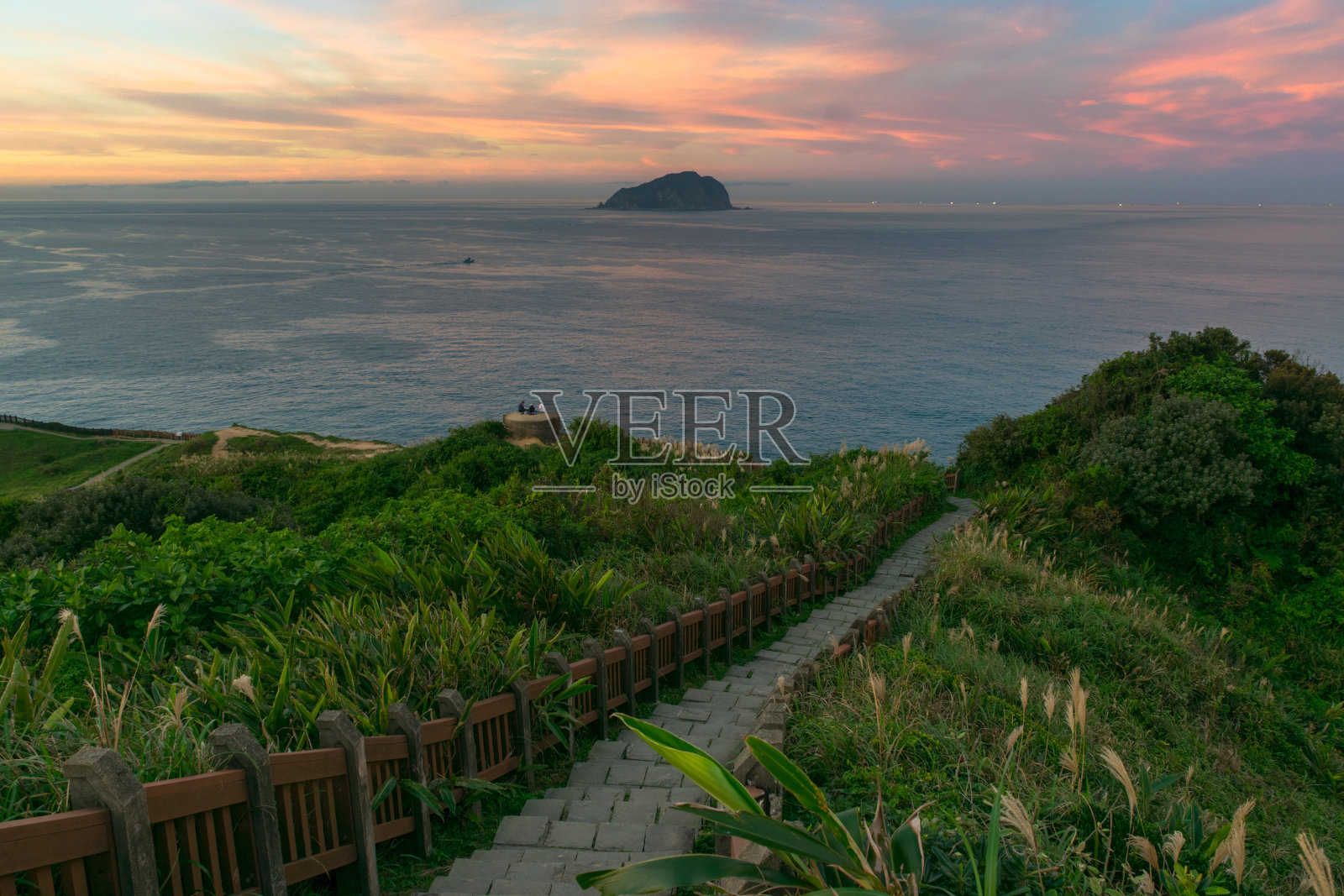 王佑谷的日落景色照片摄影图片