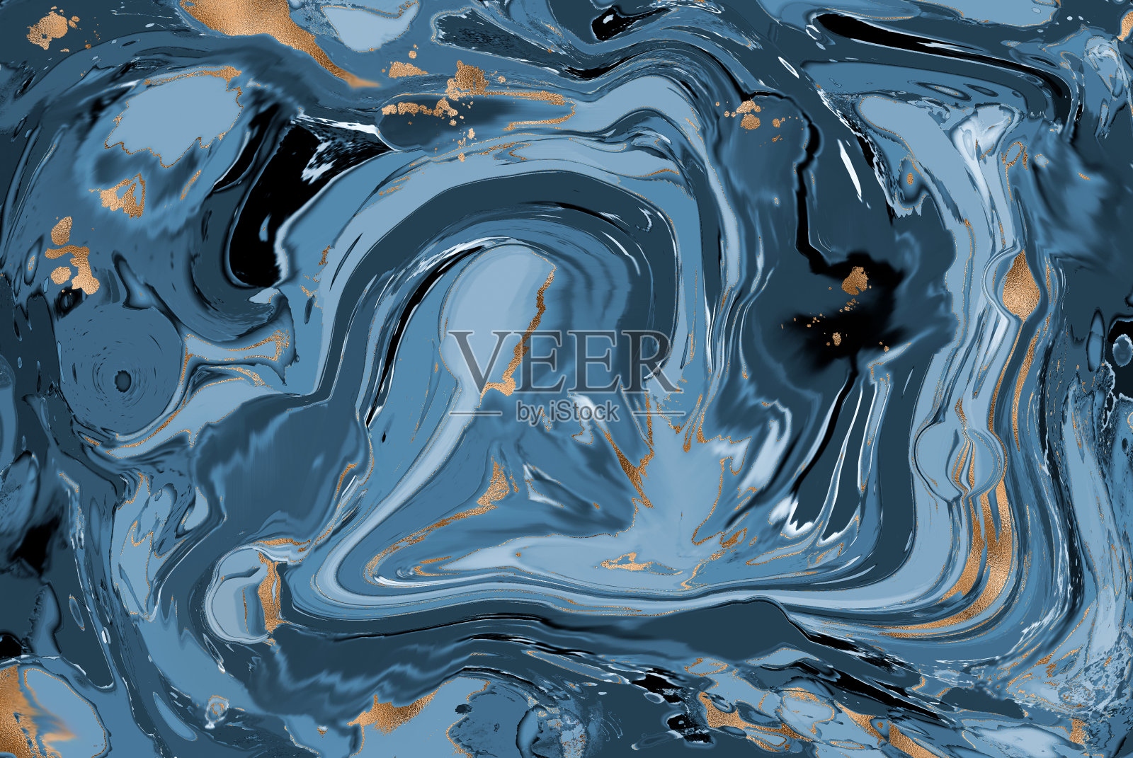 豪华抽象流体艺术背景画酒精墨水。混合颜色创造透明波浪和金色漩涡。用于海报、其他印刷材料。三维演示照片摄影图片