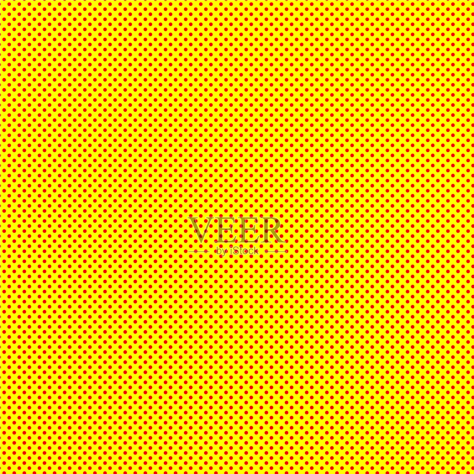 波普点彩派的无缝红色点彩派插画图片素材